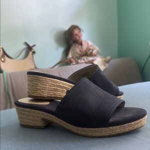 Cole Haan Blue Espadrille Shoes with Layered Sole